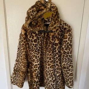 Wild Leopard Animal Print Coat